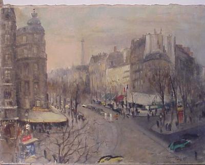 Sample artwork by Vincenzo Colucci (1898 - 1970), known for land-city and seascape, still life painting - View similar artists and auction records