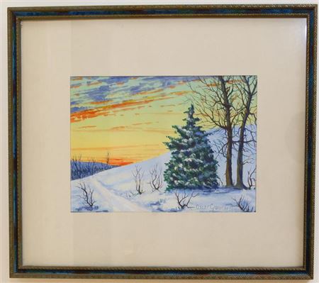Snow and Sunset