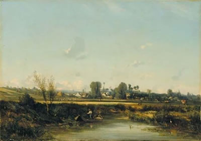 Le bac, 1858