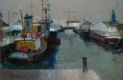 Port marchand by Michel Pandel - Auction record, sale price, and art valuation. Compare with similar artists and explore comparable artworks.