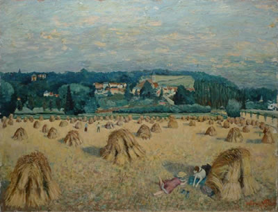 Moisson à Presles