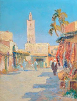 Place animée - Les souks