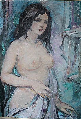 Femme au buste dénudé