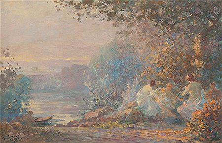 Danse de baigneuses au crépuscule