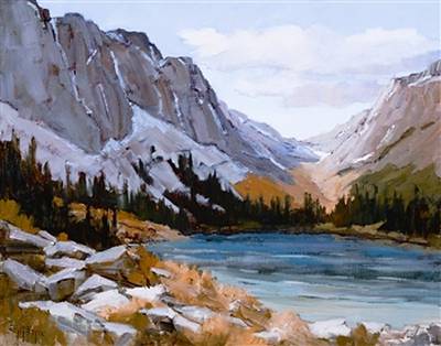 Hidden Lake by Linda Tippetts - Auction record, sale price, and art valuation. Compare with similar artists and explore comparable artworks.