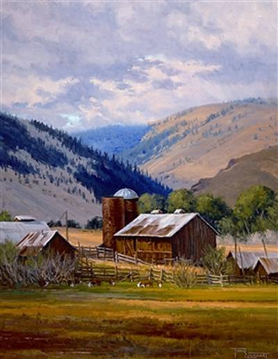 Sample artwork by Tom Lockhart (Born 1952), known for landscape, still life, wildlife - View similar artists and auction records