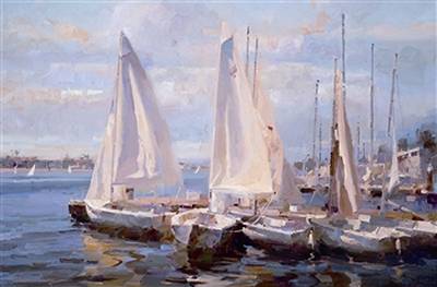 Newport Sailboats by Calvin Liang - Auction record, sale price, and art valuation. Compare with similar artists and explore comparable artworks.