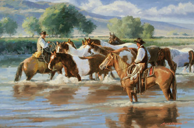 Morning Dip by Rick McCollum - Auction record, sale price, and art valuation. Compare with similar artists and explore comparable artworks.