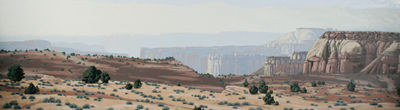 Wild Fire Haze at the Colorado River Gorge by Mark Knudsen - Auction record, sale price, and art valuation. Compare with similar artists and explore comparable artworks.