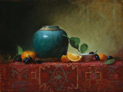 Jade Jar and Oranges