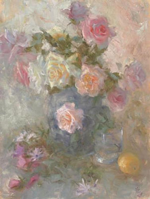Roses and a Lemon by Weizhen Liang - Auction record, sale price, and art valuation. Compare with similar artists and explore comparable artworks.