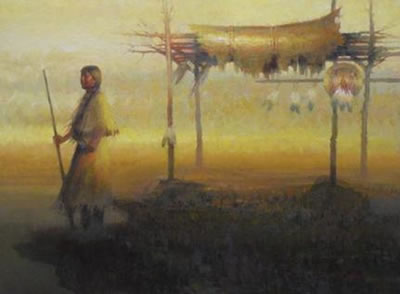 DAYBREAK ON CHIEF MOUNTAIN
