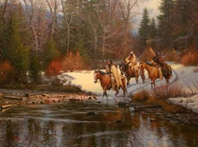 INDIAN WINTER by Mark Keathley - Auction record, sale price, and art valuation. Compare with similar artists and explore comparable artworks.