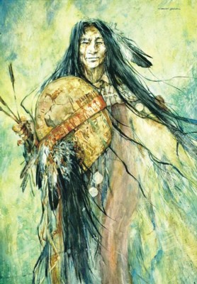 Indian with Shield
