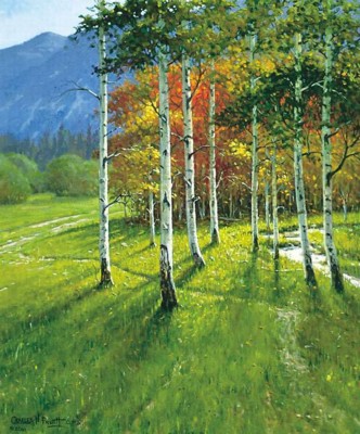 Sample artwork by Charles Pruitt (Born 1941), known for western landscape - View similar artists and auction records