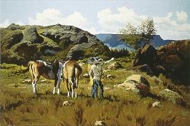 Two Scouts by Bob Tommey - Auction record, sale price, and art valuation. Compare with similar artists and explore comparable artworks.