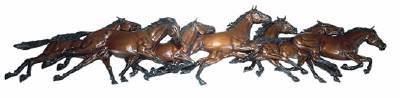 Seven Running Horses by Eric Thorsen - Auction record, sale price, and art valuation. Compare with similar artists and explore comparable artworks.