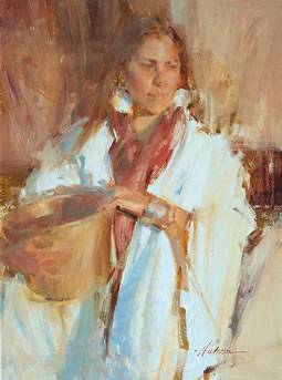 Woman in a White Robe