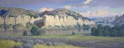 Morning Light on the White Cliffs of the Missouri