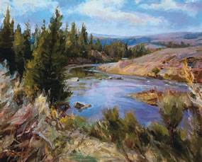 Sample artwork by Howard Friedland (Born 1945), known for landscape, still life and figurative painting - View similar artists and auction records