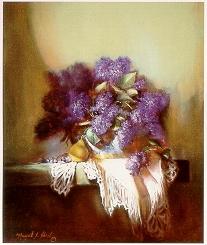 Lilacs in Shadow by Margret Short - Auction record, sale price, and art valuation. Compare with similar artists and explore comparable artworks.