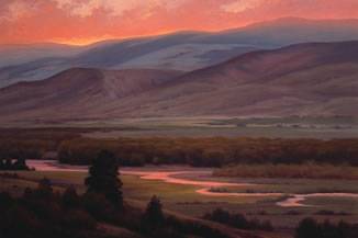 Sample artwork by Janie Camp (Born 1951), known for luminist western landscape painting - View similar artists and auction records