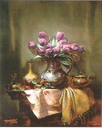Sample artwork by Margret Short (late 20th century), known for floral still life - View similar artists and auction records