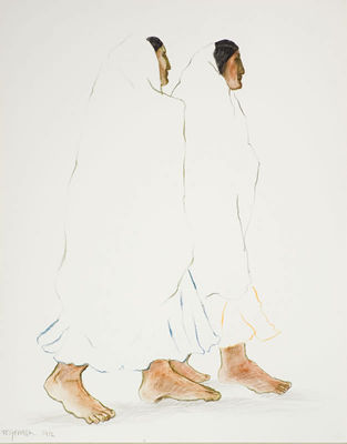 Two Women Walking