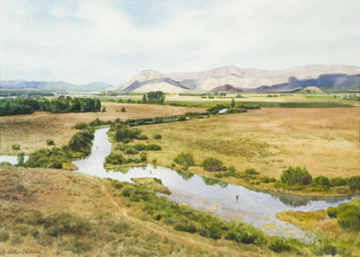 Fishing at Silver Creek, Idaho