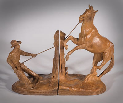 The Bronc Peeler (bookends)