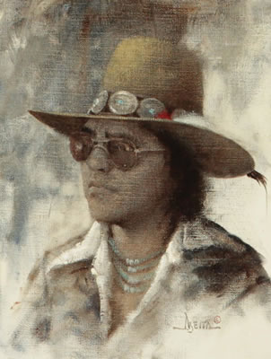 Portrait of Jimmy Abeita: Self-portrait