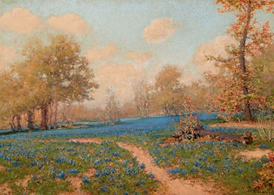 Blue Bonnet Landscape by José Arpa - Auction record, sale price, and art valuation. Compare with similar artists and explore comparable artworks.