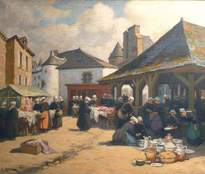 Marché de faïences à Questembert