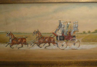 Voiture à quatre chevaux, 1903.
