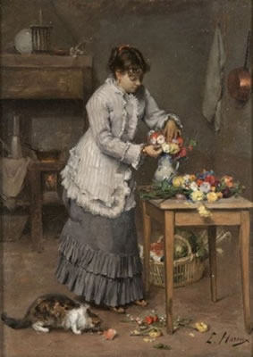 La composition du bouquet. by Ernest Victor Hareux - Auction record, sale price, and art valuation. Compare with similar artists and explore comparable artworks.