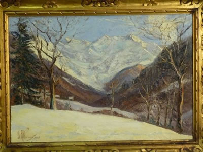 Le glacier du Gleyzin vu des Bois du Collet.