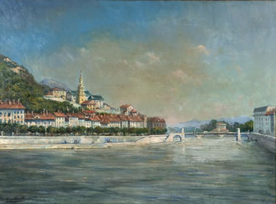 Grenoble. L'Isère et le quartier Saint-Laurent. by Julien Bouvier - Auction record, sale price, and art valuation. Compare with similar artists and explore comparable artworks.