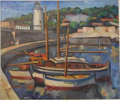 Port en méditerranée. by Marcel Saglier - Auction record, sale price, and art valuation. Compare with similar artists and explore comparable artworks.