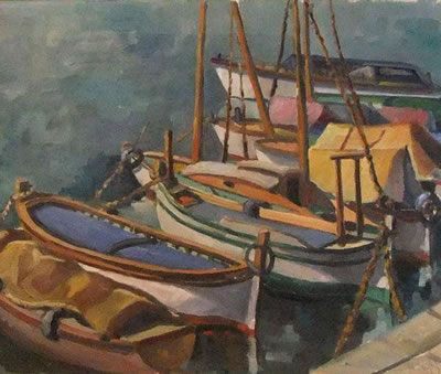 Bateaux amarrés. by Marcel Saglier - Auction record, sale price, and art valuation. Compare with similar artists and explore comparable artworks.
