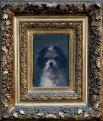 Portrait de chien. by Jules Chardigny - Auction record, sale price, and art valuation. Compare with similar artists and explore comparable artworks.