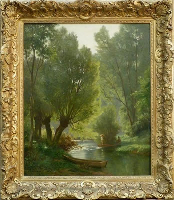Paysage à la rivère. by Clement-Alphonse-Antonin Fanart - Auction record, sale price, and art valuation. Compare with similar artists and explore comparable artworks.