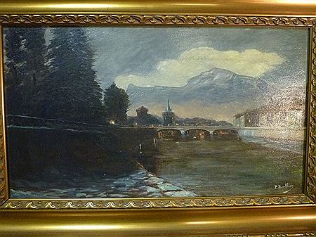 Grenoble la nuit, vue de l'Île Verte by Paul Berthier - Auction record, sale price, and art valuation. Compare with similar artists and explore comparable artworks.