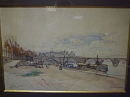 Vue d'un quai du Rhône, au fond la Guillotière