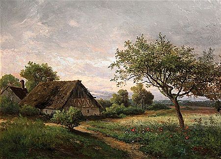 Paysage à la chaumière by Jean-Jean Cornu - Auction record, sale price, and art valuation. Compare with similar artists and explore comparable artworks.