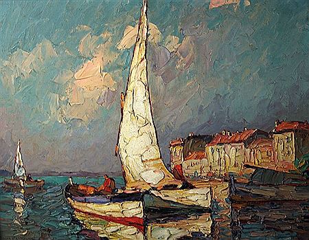 La voile blanche, Cannes, juillet 09.