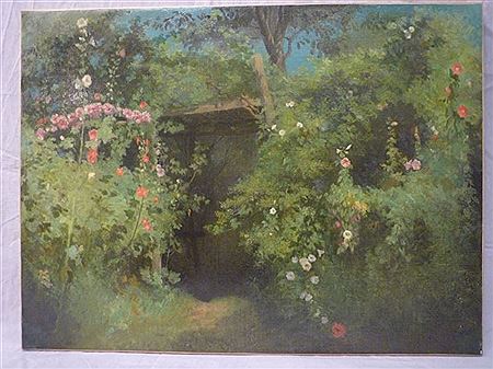 Roses trémières aux Côtés de Sassenage