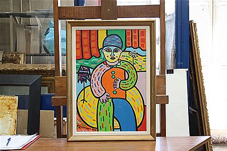 Pierrot prestidigitateur by Guy Chambret - Auction record, sale price, and art valuation. Compare with similar artists and explore comparable artworks.