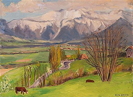 Vue du Monestier-Du-Percy, le Mont-Ménil et l'Obiou