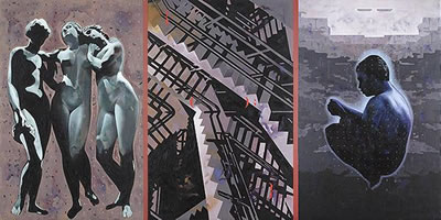 Template - Plato`s Cave 2--triptych by Baiju Parthan - Auction record, sale price, and art valuation. Compare with similar artists and explore comparable artworks.