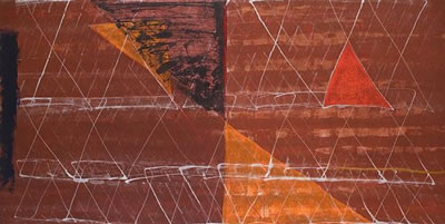 Sample artwork by S Harsha Vardhana (Born 1958), known for abstract geometrical form painting - View similar artists and auction records